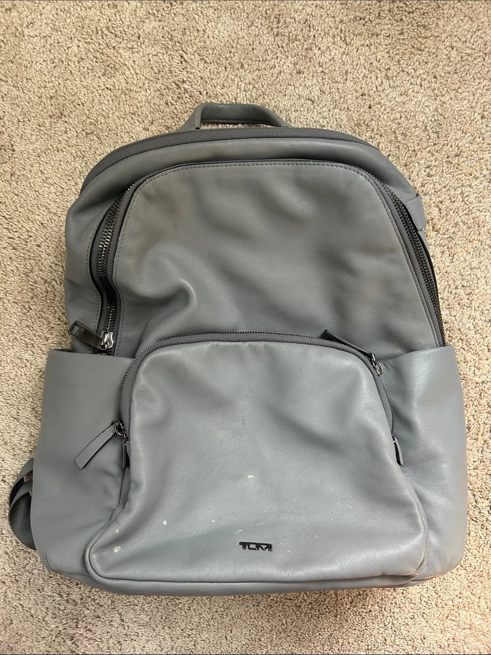 Tumi Ruby Laptop Backpack in Gray Leather